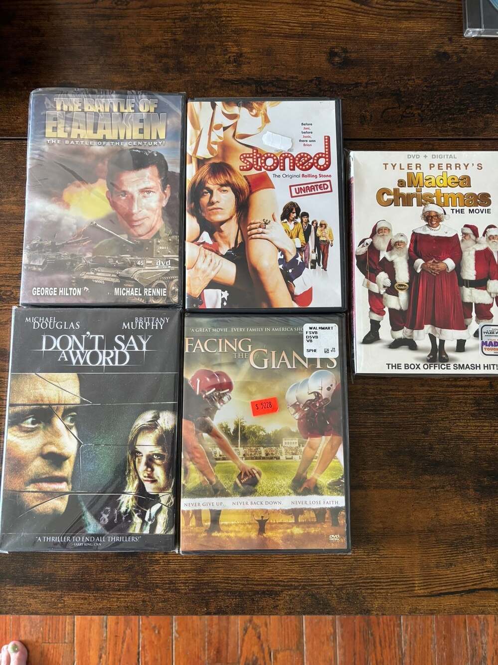 Lot of 5 Assorted DVD Movies: Don't Say A Word, The Battle of El Alamein, Facing
